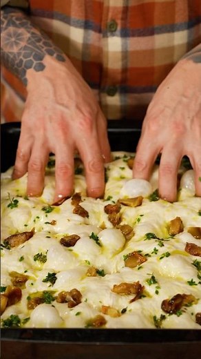 Confit Garlic and Lemon Thyme Focaccia