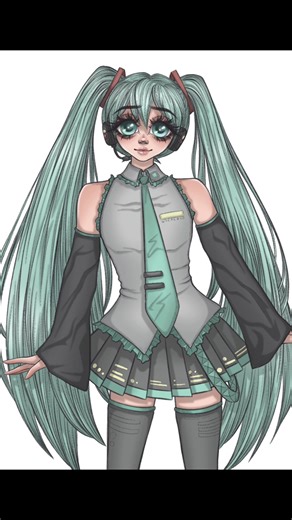 Hatsune Miku Drawing Process!! 💙✨ Hiyya everyone!! Ive started a new mini series of drawing different Miku designs, so why not start with the classic!! 🥰 Let me know what design you want to see next 🥳🥳 #hatsunemiku #miku #hatsunemikucolorfulstage #hatsunemikuvocaloid #mikuhatsune #mikufanart #hatsunemikufanart #fanart #drawingprocess #arttimelapse
