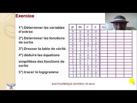 Electronique numérique, Examen 4 , logique combinatoire