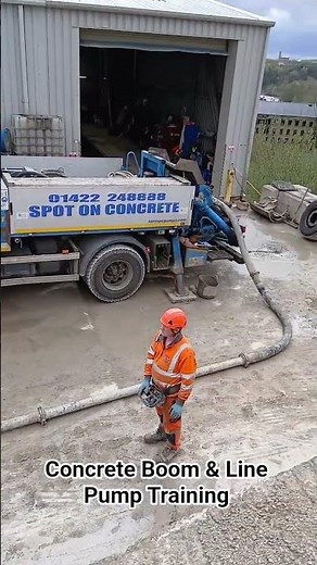 NPORS N211 Concrete boom & line pump training course. Not a drop of the grey stuff was wasted
