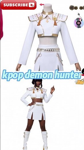 K-Pop Demon Hunter Cosplay Costume Display