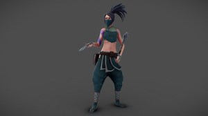 Akali - The Rogue Assassin (League of Legends) - 3D model by Dmitry Bykov (@dzxbk)