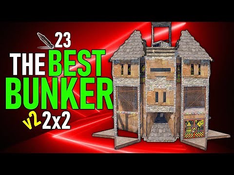 The BEST 2x2 v2 BUNKER Solo/Duo - Rust Base Design