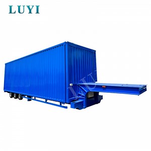 [Hot Item] New 2024 The World's Hot Special Low Flat Van Semi-Trailer Can Be Customized Size Axle Brand Is Fuwa BPW Brand Polyurethane Painting Process