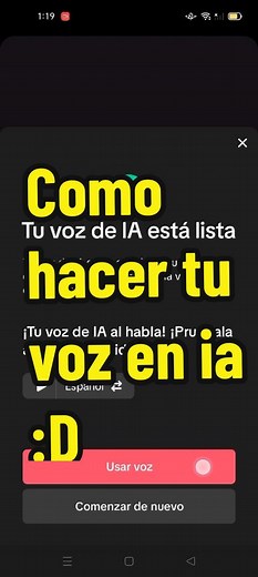 Tuto de cómo hacer voz con inteligencia artificial