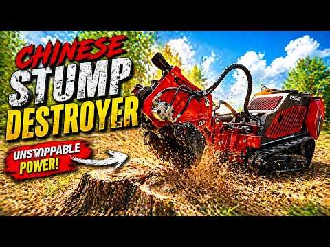 Day 2 - Chinese Stump Grinder vs Massive Stump… Did It Survive?!