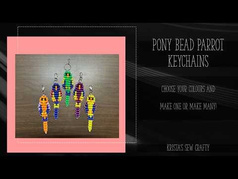 ￼ Make a Pony Bead Parrot / Easy DIY / Make them in any colour combination!