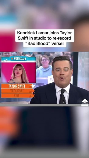 There’s no bad blood between #TaylorSwift and #KendrickLamar! The duo got together to re-record their iconic song Bad Blood for the release of 1989: Taylor’s Version! ❤️