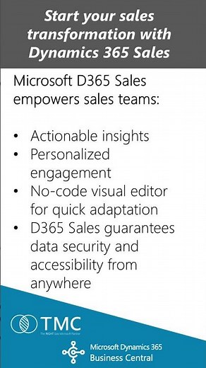 How to Start a Sales Transformation with Dynamics 365 Sales #businesscentral #dynamics365