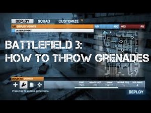 Battlefield 3: How To Throw A Grenade