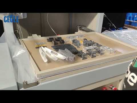 Thermal PVC And PE Film Motor Fittings Skin Packing Machine Ceramic Plate Heating For Hardware Tools