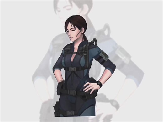 i dont like using 60fps it makes it too smooth jts like weird looking at it #jillvalentine #leonkennedy #adawong #residentevil #spriteedit