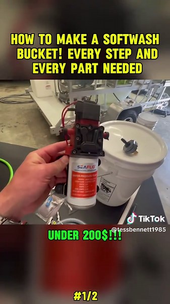How to Make a Softwash Bucket! Every Step and Every Part Needed (1/2) #pressurewashing #powerwashing #pressurewashingtips #softwash #softwashsystem