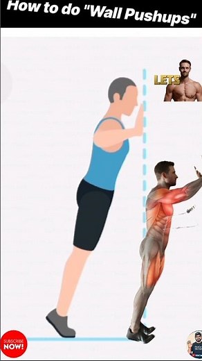 Wall Pushups Explained| #Wallpushups #Chestday #Chestbuilding #EasyChest #homeworkout #chestworkout