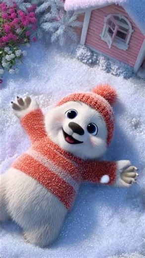 Cute baby bear gif animated using meta ai