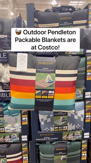 Costco Buys on Instagram: "🧺 Outdoor Pendleton Packable Blankets are at Costco! This portable 60”x72” blanket is water resistant, has two large pockets for extra storage, and includes corner loops to stake it in place! Choose from four different designs for just $26.99 each! #costco #picnicblanket #outdoorblanket #blankets"