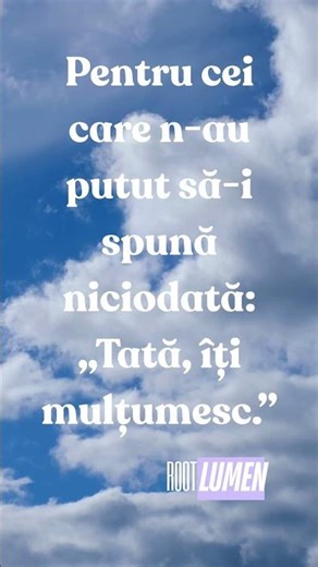 Pentru cei care n-au putut să-i spună: „Tată, îți mulțumesc.” #shorts