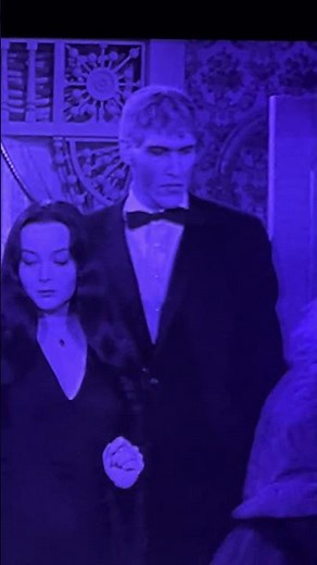 The Addams Family (1964-1966) John Astin as Gomez & Carolyn Jones as Morticia in a macabre family
