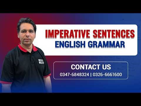 Imperative Sentences Explained | English Grammar Class for Spoken English