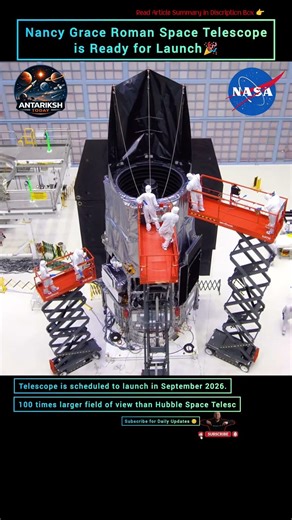 NASA Roman Space Telescope Ready Launch 🤩 #antarikshtoday #astronomy #nasa #roman #telescope #space