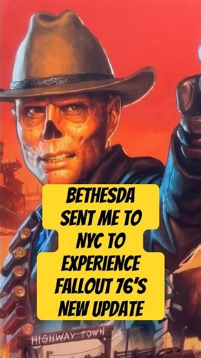 Bethesda Sent Me to NYC for Fallout 76 #Shorts #TheGhoul #Fallout76 #BurningSprings