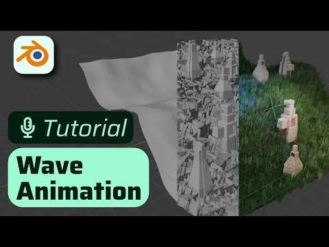 Wave Animation with Instances | Blender Geometry Nodes Tutorial