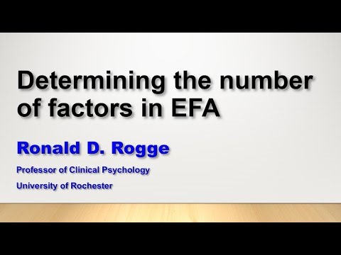 Rogge determining # of factors in EFA