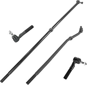 TRQ Front Driver & Passenger Side Inner & Outer Steering Kit Drag Link Tie Rod Compatible with 2000-2001 Dodge Ram 1500 2000-2002 Ram 2500 Ram 3500