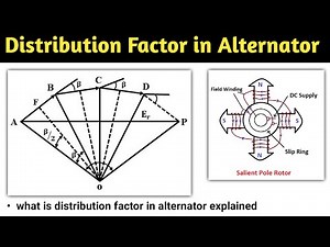 distribution factor and pitch factor | distribution factor in alternator | calculation | full pitch
