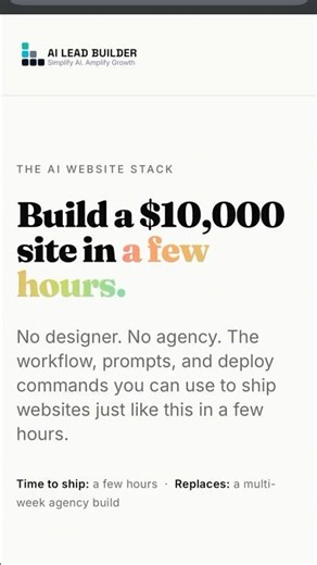 I Built a $10,000 Website in a Few Hours (No Code)