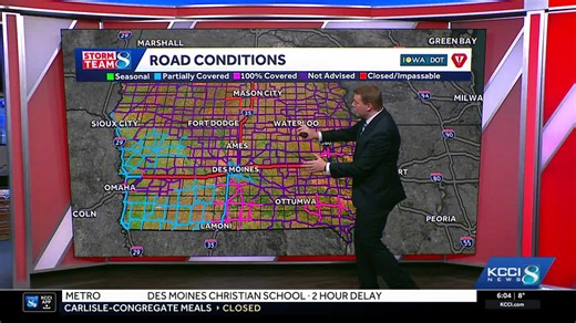 Iowa weather: I-35, I-80 closures continue as high winds blow snow across Iowa
