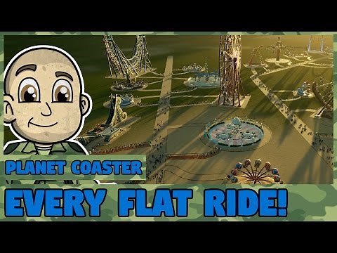 All Flat Rides! - Planet Coaster - Every Flat Ride in Planet Coaster Walkthrough