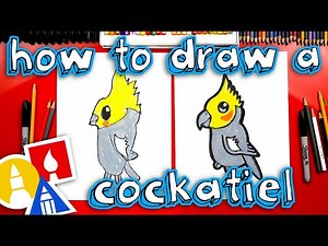 How To Draw A Cartoon Cockatiel - Videos For Kids