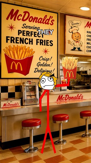 The Invention Of French Fries 🍟 #shorts #facts