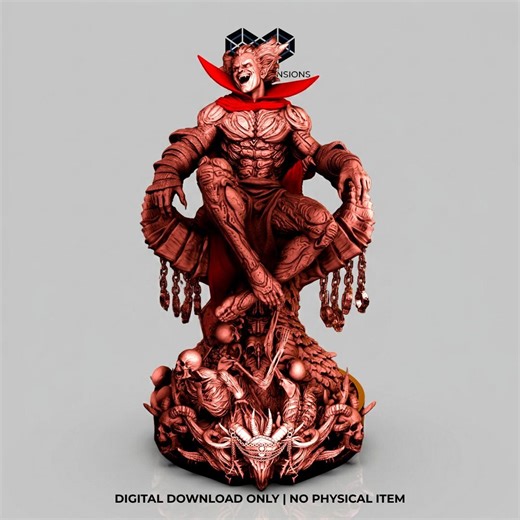 Mephisto Statue + Bust Inspired Marvel | 3D Model STL File - Etsy