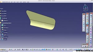 How to create a mechanical part using Generative Shape Design and CATIA Part Des