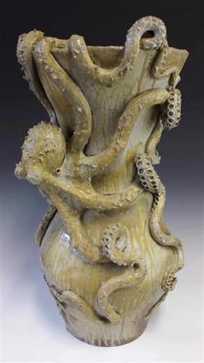 Shayne Greco Ceramics on Instagram: "Sea creatures. #octopus #pottery #ceramic #sculpture"