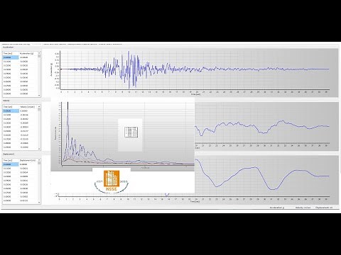Response Spectrum Curve creation from a time-history earthquake record in Seismo-Signal Software