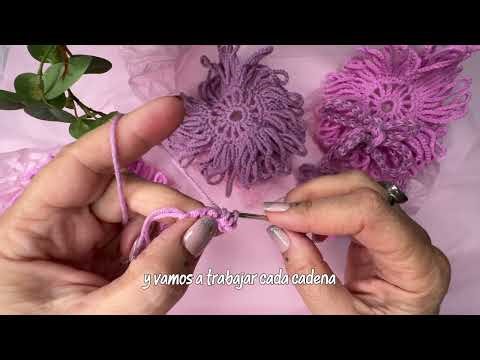CORDÓN A CROCHET EN DOS COLORES💗💜FÁCIL Y RAPIDO