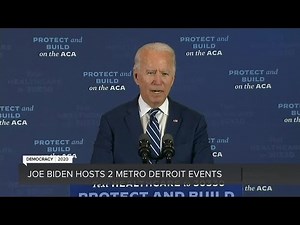 Joe Biden speaks in Southfield & Detroit