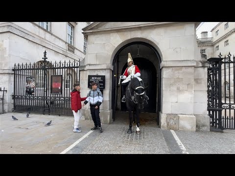 Guard’s Firm Command: “Behind the White Line, Now!”