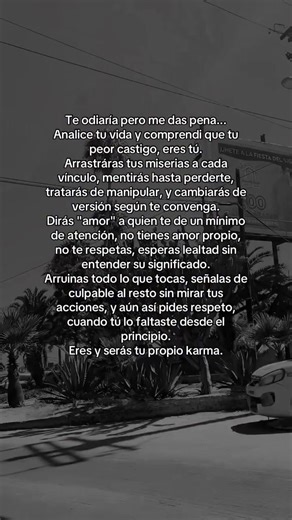 tu eres tu propio karma piensa bien eso quien es el malo #mentalidad #emociones #frases #verdades
