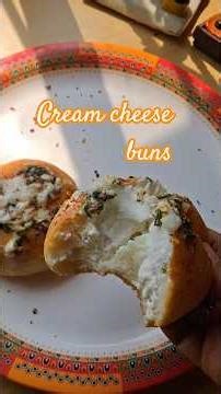 Viral Korean Cream Cheese Buns | Soft Garlic Butter Buns 🍞🧄 #shorts