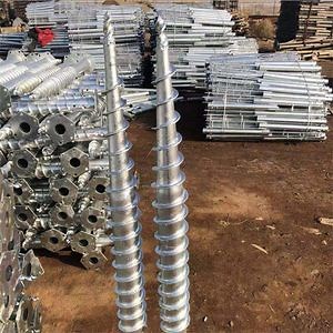 [Hot Item] Galvanized Helical Ground Screw Pile Pole Anchor for Ground System