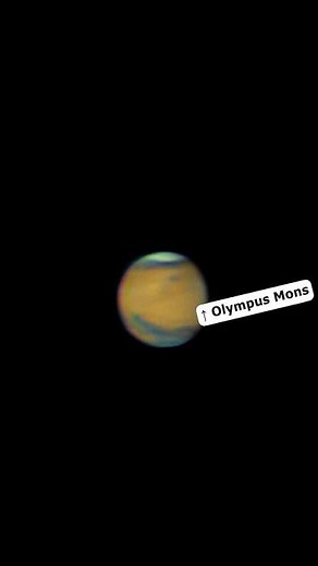 Mars through my 8 inch telescope #mars #astronomy #telescope