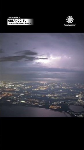 Constant Lightning from a Plane! | AccuWeather