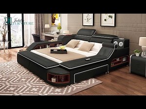 Aria Modern Multifunctional Smart Bed With Bluetooth Speakers | Jubilee Furniture
