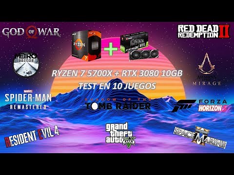 RYZEN 7 5700X + RTX 3080 | ¿EL MEJOR COMBO PARA 1440P? | TEST EN 10 JUEGOS