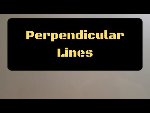 Perpendicular Lines
