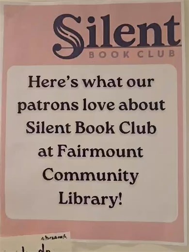 The FCL had a wonderful year of Silent Book! Register to join us in the New Year! https://fairmountlibrary.org | Fairmount Community Library